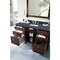 James Martin Vanities Brittany 60in Single Vanity, Burnished Mahogany w/ 3 CM Charcoal Soapstone Quartz Top 650-V60S-BNM-3CSP - alternate 2